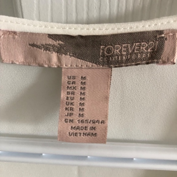 Forever 21 White Blouse - Picture 2 of 2